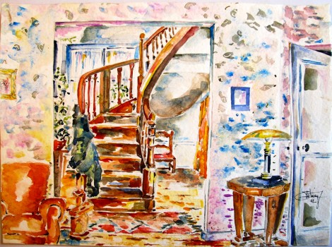 aquarelle-interieur-1992