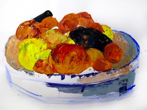 gouache-fruits